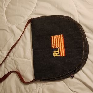 Polo by Ralph Lauren Black and Red Crossbody Bag